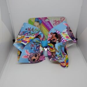 JoJo Siwa Blue and Pink Easter Hair Bow